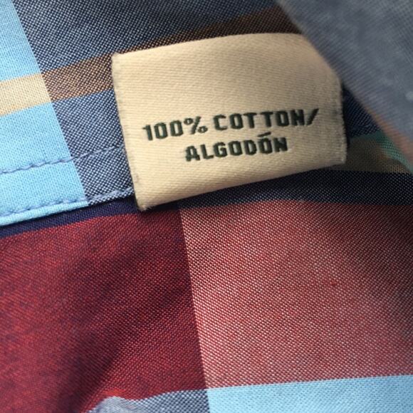 Southern Pines plaid shirt men’s short sleeves LARGE - Picture 6 of 8